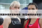 新颖挣钱项目有哪些（新型赚钱创业项目）