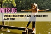宝妈兼职交流群微信怎么找（宝妈兼职群500人微信群）