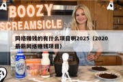网络赚钱的有什么项目啊2025（2020最新网络赚钱项目）