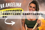 在美国开什么店赚钱（去美国开个小店要什么条件）