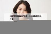 2025年挣钱的好项目（2025最赚钱的行业）