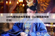 100%赚钱游戏苹果版（ios赚钱游戏排行榜）