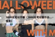 3000元可以干嘛（3000元可以做什么生意）