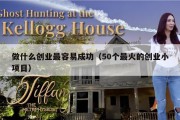做什么创业最容易成功（50个最火的创业小项目）