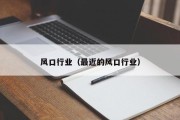 风口行业（最近的风口行业）