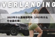 2025年什么最赚钱荞鸡（2025年什么行业最吃香）