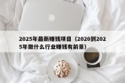 2025年最新赚钱项目（2020到2025年做什么行业赚钱有前景）