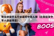 现在创业什么行业最好中年人做（比较适合中年人创业项目）