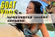 2025年适合加盟什么店（2020年有什么好的加盟项目）