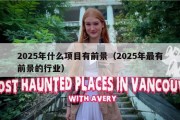 2025年什么项目有前景（2025年最有前景的行业）