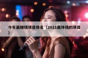 今年最赚钱项目排名（2021最挣钱的项目）