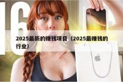2025最新的赚钱项目（2025最赚钱的行业）