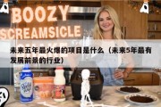 未来五年最火爆的项目是什么（未来5年最有发展前景的行业）