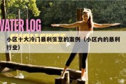 小区十大冷门暴利生意的案例（小区内的暴利行业）