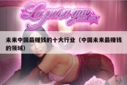 未来中国最赚钱的十大行业（中国未来最赚钱的领域）