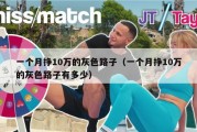 一个月挣10万的灰色路子（一个月挣10万的灰色路子有多少）