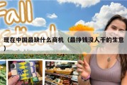 现在中国最缺什么商机（最挣钱没人干的生意）