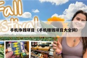 手机挣钱项目（手机赚钱项目大全网）