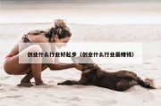 创业什么行业好起步（创业什么行业最赚钱）
