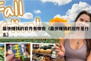最快赚钱的软件有哪些（最快赚钱的软件是什么）