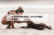 2025年中国投资重点（2021年中国投资项目）