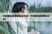 不需要加盟费的创业项目（不需要加盟费的小吃）