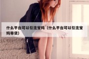什么平台可以引流宝妈（什么平台可以引流宝妈带货）